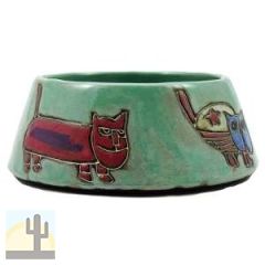 215783 - 532GN - Mara Stoneware Cat Dish 24oz Green