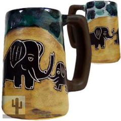 215941 - 513H4 Mara Stoneware Stein 16oz Elephant