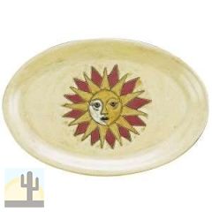 215990 - 545SU Mara Stoneware 16in Oval Platter Suns