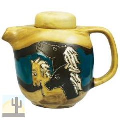216148 - 575HS Mara Stoneware 44oz Tea Pot Horses