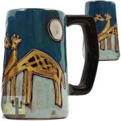 216287 - 513H6 Mara Stoneware Stein 16oz Giraffes