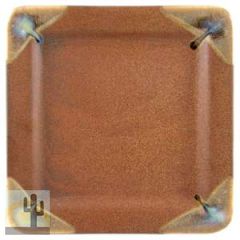 216417 - Prado Gourmet Stoneware Square Dinner Plate - Rustic Brown