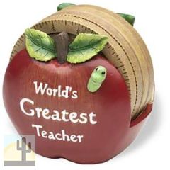 220200 - Greatest Teacher Figurine Coaster Set