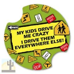 269755 - My Kids Drive Me Crazy - Carsters Car Coasters Set 2