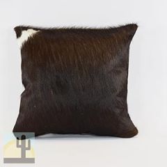 322027-1 - 15 x 15 Cowhide Pillow 2-sided Espresso With White 322027-1