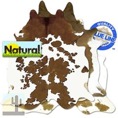 322101 - Hand Picked - Value Line Cowhide - Brown and White - Large