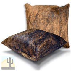 322152 - 20in Premium Cowhide Pillow - Dark Brindle on Both Sides