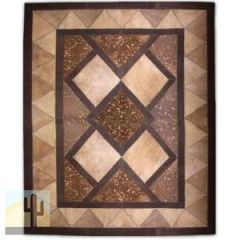 32315 - Custom Patchwork Cowhide Area Rug Spotted Fury 32315