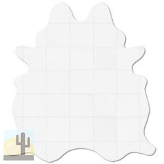 323197 - Custom Patchwork Cowhide Rug Cow Shaped Off-White 323197