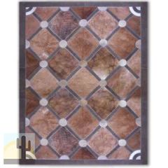 32334 - Custom Patchwork Cowhide Area Rug Connect the Dots 32334