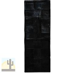 32397R - 73 x 26 Cowhide Runner 8-inch Squares Solid Black 32397R