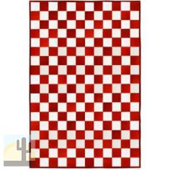 32492 - Custom Patchwork Cowhide Area Rug Color Checkerboard 32492