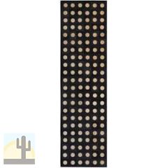 32547R - Custom Patchwork Cowhide Runner Dots Tan on Black 32547R