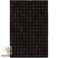 32548 - Custom Patchwork Cowhide Rug Dots Dark Brown Black 32548