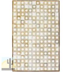 32551 - Custom Patchwork Cowhide Rug Dots White on Palomino 32551