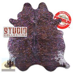 328335 - Devore Colorful Confetti on Brown Brindle Premium Cowhide
