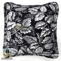 461598 - Denali Micro-Plush 18in Pillow - Black Leaves 461598