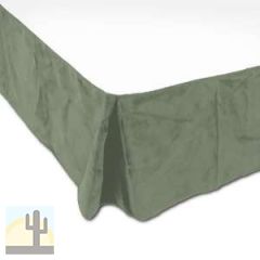 461746 - Micro-Plush Bed Skirt - Cal King Sage Green