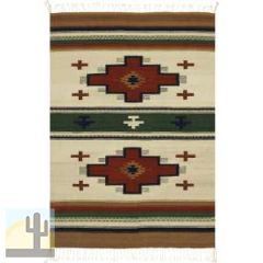 471031 - Custom Size Premium Zapotec Wool Rug - Double Cross