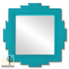 489103 - 18in Turquoise Pine Southwest Decor Lodge Mirror