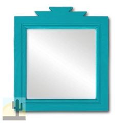 489113 - 17in Turquoise Pine Southwest Decor Lodge Mirror