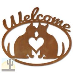 600206 - Cats in Love Metal Welcome Sign