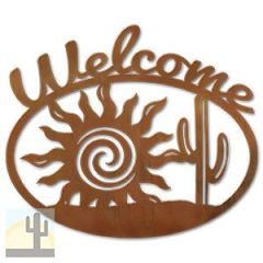600223 - Spiral Sunset Metal Welcome Sign