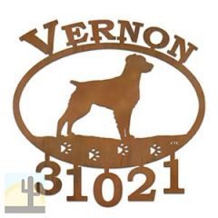 600835 - Brittany Spaniel Custom Name and House Numbers