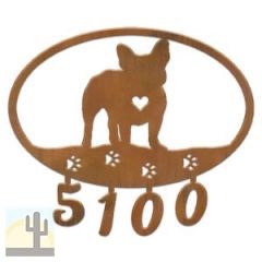 601108 - French Bulldog Custom House Numbers