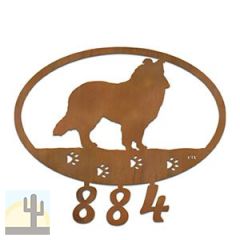 601159 - Shetland Sheepdog Custom House Numbers