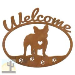 601208 - French Bulldog Metal Welcome Sign