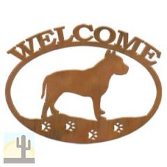 601214 - Pitbull Terrier Metal Welcome Sign