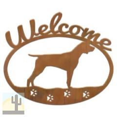 601215 - Shorthaired Pointer Metal Welcome Sign
