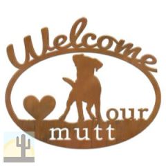 601222 - Love My Mutt Metal Welcome Sign