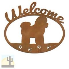 601231 - Bichons Frise Metal Welcome Sign
