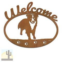 601233 - Border Collie Metal Welcome Sign