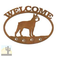 601234 - Boston Terrier Metal Welcome Sign