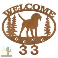 601302 - Beagle Dog Breed Welcome Custom House Numbers