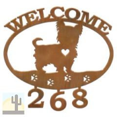 601319 - Scottish Terrier Welcome Custom House Numbers