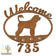 601353 - Portuguese Water Dog Welcome Custom House Numbers