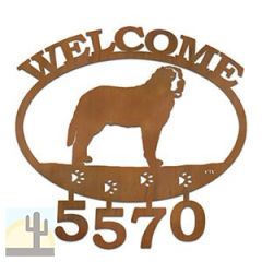 601355 - Saint Bernard Welcome Custom House Numbers