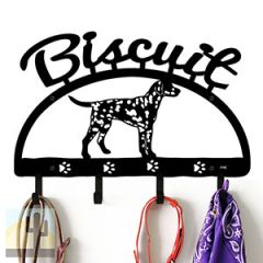 601543 - 18in Dalmation Personalized Dog Name Leash Wall Hooks