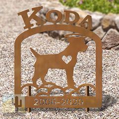 601712 - Jack Russell Personalized Pet Memorial Metal Yard Art