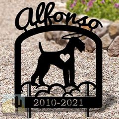601725 - Airedale Personalized Pet Memorial Metal Yard Art