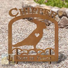 601772 - Cockatoo Personalized Pet Memorial Metal Yard Art