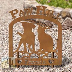 601783 - Dog and Cat Personalized Pet Memorial Metal Yard Art