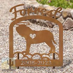 601811 - Neopolitan Mastiff Personalized Pet Memorial Metal Yard Art