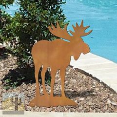603413 - Moose Small Rust Metal Garden Sculpture