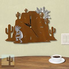 604004 - Cactus Mountain Southwestern Kokopelli Wall Clock