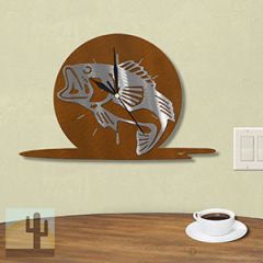 604006 - Moonrise Fishing Bass Wall Clock